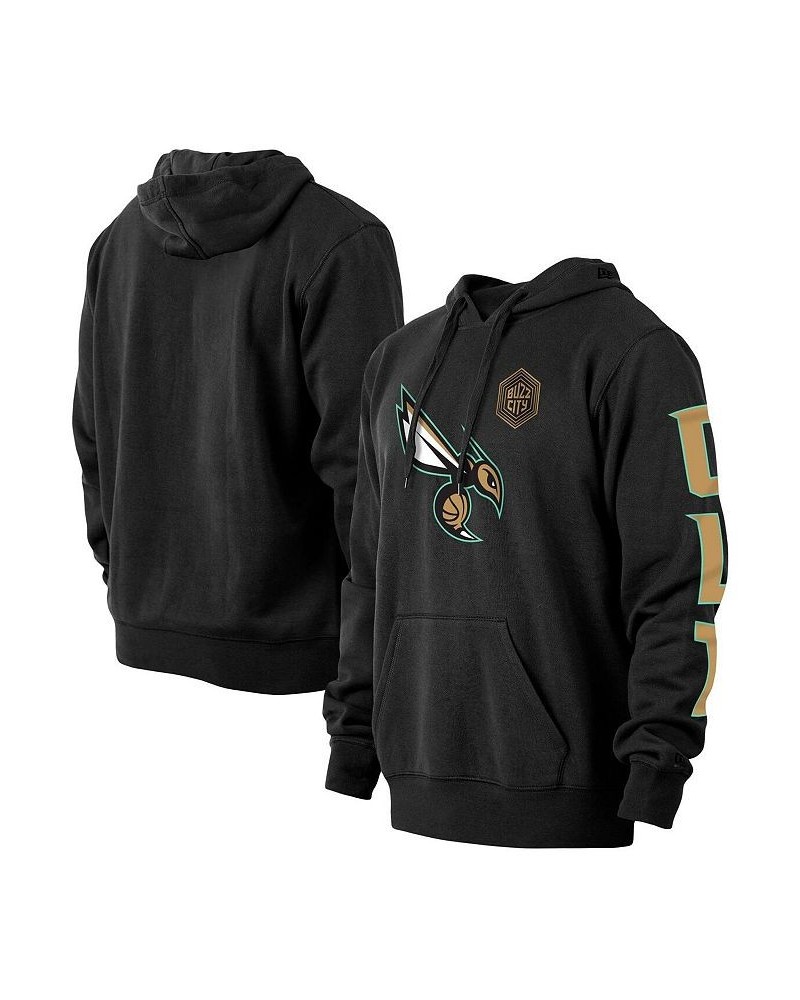 Men's Black Charlotte Hornets 2022/23 City Edition Pullover Hoodie $29.44 Sweatshirt