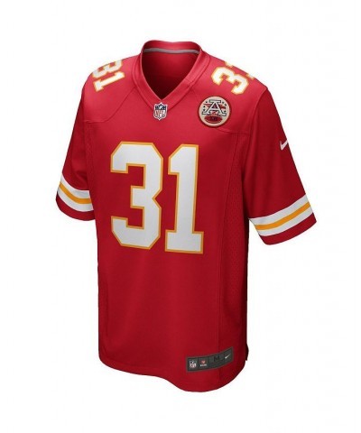 Men's Priest Holmes Red Kansas City Chiefs Game Retired Player Jersey $53.20 Jersey