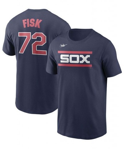 Men's Carlton Fisk Navy Chicago White Sox Cooperstown Collection Name and Number T-shirt $29.49 T-Shirts