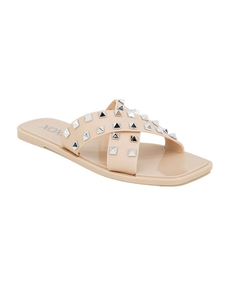 Women's Jaylani Beachy Modern Sandals Tan/Beige $11.97 Shoes