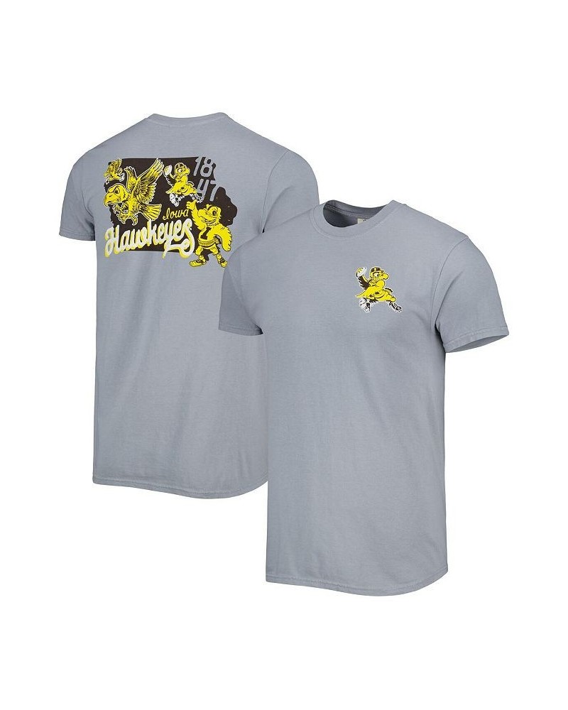 Men's Graphite Iowa Hawkeyes Vault State Comfort T-shirt $26.99 T-Shirts