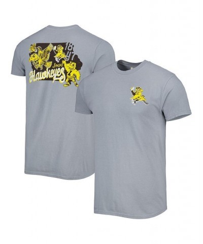 Men's Graphite Iowa Hawkeyes Vault State Comfort T-shirt $26.99 T-Shirts