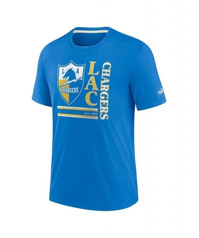 Men's Powder Blue Los Angeles Chargers Wordmark Logo Tri-Blend T-shirt $25.49 T-Shirts