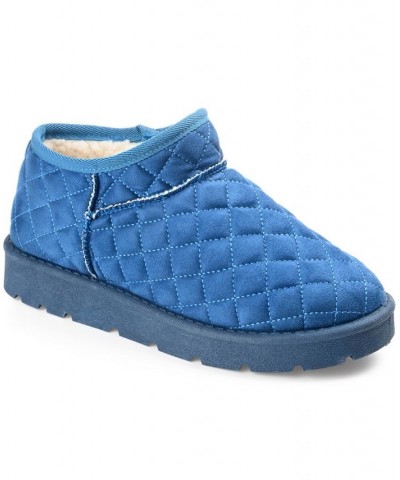 Women's Tazara Slipper Booties Blue $34.00 Shoes