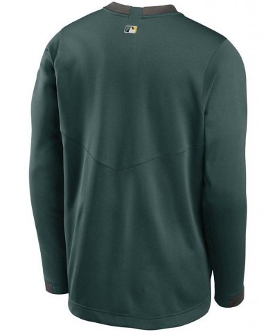 Men's Charcoal, Green Oakland Athletics Authentic Collection Thermal Crew Performance Pullover Sweatshirt $53.99 Sweatshirt