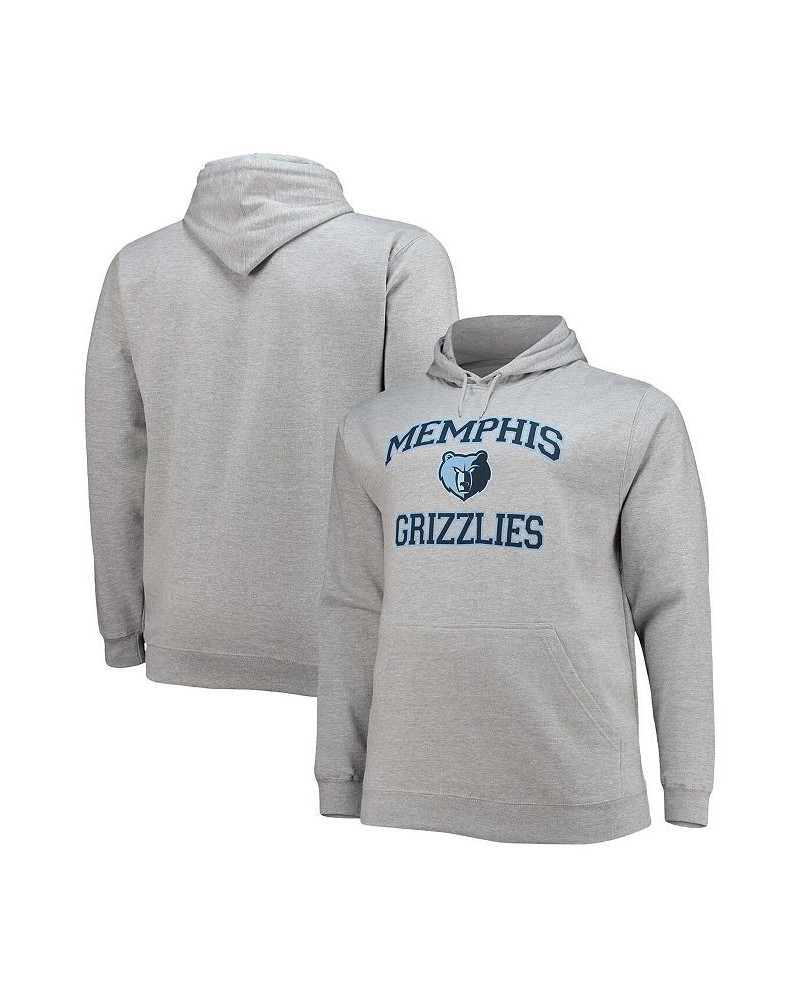 Men's Heathered Gray Memphis Grizzlies Big and Tall Heart and Soul Pullover Hoodie $36.80 Sweatshirt