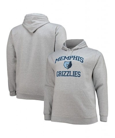 Men's Heathered Gray Memphis Grizzlies Big and Tall Heart and Soul Pullover Hoodie $36.80 Sweatshirt