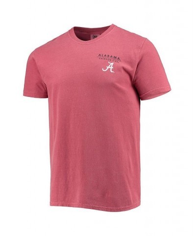 Men's Crimson Alabama Crimson Tide Landscape Shield Comfort Colors T-shirt $23.51 T-Shirts