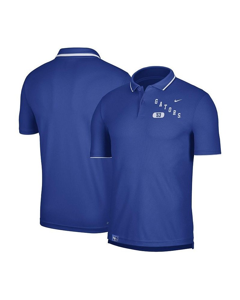 Men's Royal Florida Gators Wordmark Performance Polo Shirt $35.74 Polo Shirts