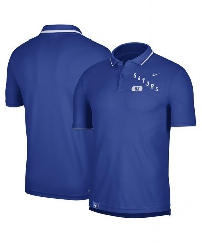 Men's Royal Florida Gators Wordmark Performance Polo Shirt $35.74 Polo Shirts