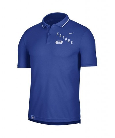 Men's Royal Florida Gators Wordmark Performance Polo Shirt $35.74 Polo Shirts