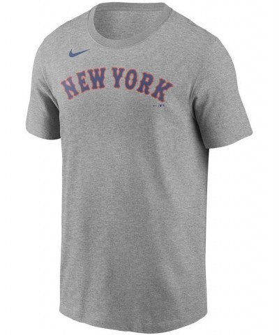 Men's Jacob DeGrom Gray New York Mets Name Number T-shirt $23.50 T-Shirts