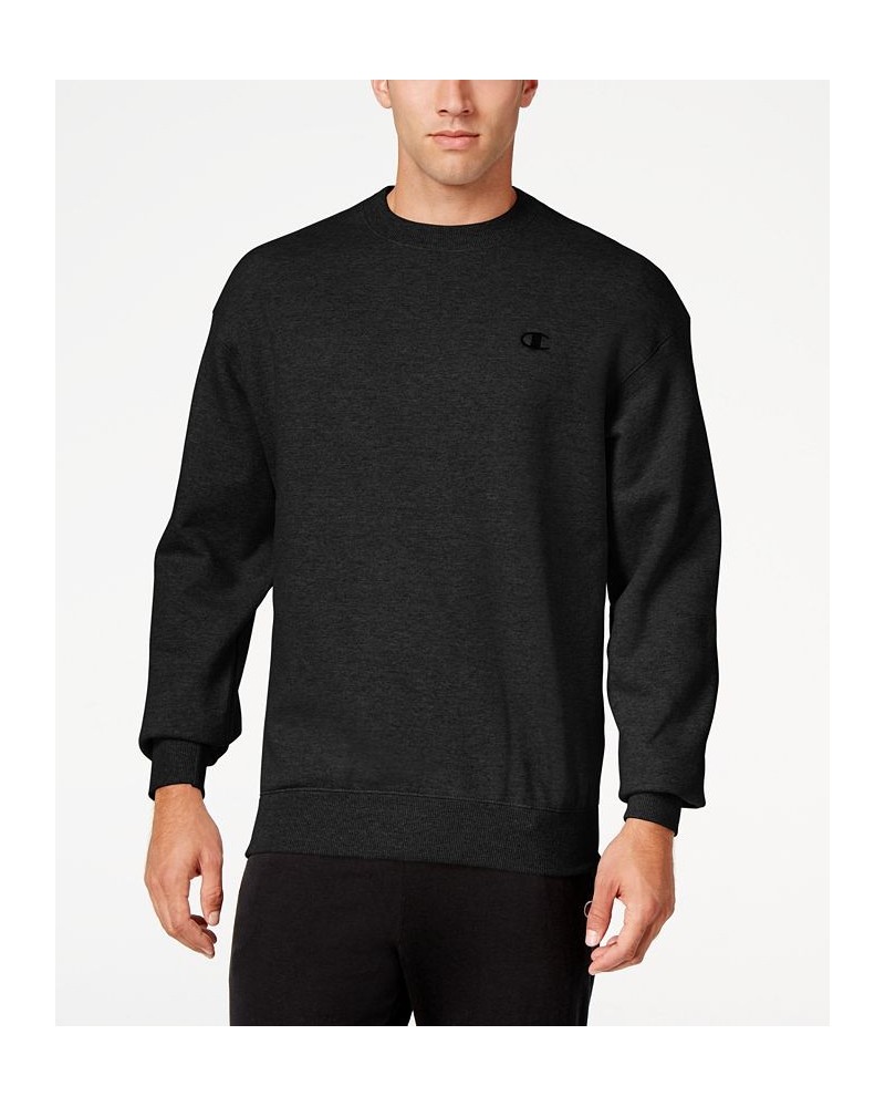 Men's Powerblend Fleece Sweatshirt Black $22.75 Sweatshirt