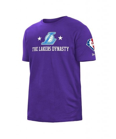 Men's Purple Los Angeles Lakers 2021/22 City Edition Brushed Jersey T-shirt $20.15 T-Shirts