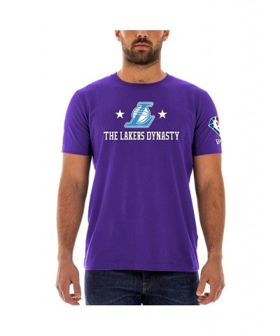 Men's Purple Los Angeles Lakers 2021/22 City Edition Brushed Jersey T-shirt $20.15 T-Shirts