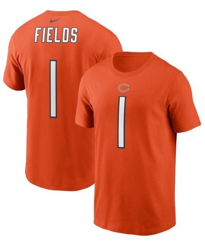 Men's Justin Fields Orange Chicago Bears 2021 NFL Draft First Round Pick Player Name Number T-shirt $17.28 T-Shirts