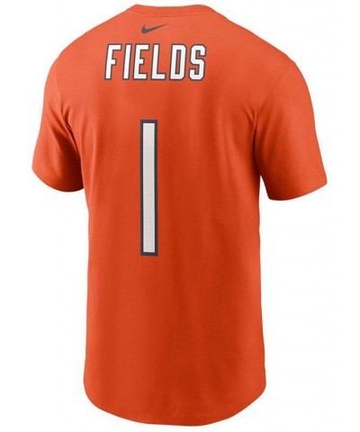 Men's Justin Fields Orange Chicago Bears 2021 NFL Draft First Round Pick Player Name Number T-shirt $17.28 T-Shirts