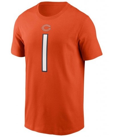 Men's Justin Fields Orange Chicago Bears 2021 NFL Draft First Round Pick Player Name Number T-shirt $17.28 T-Shirts