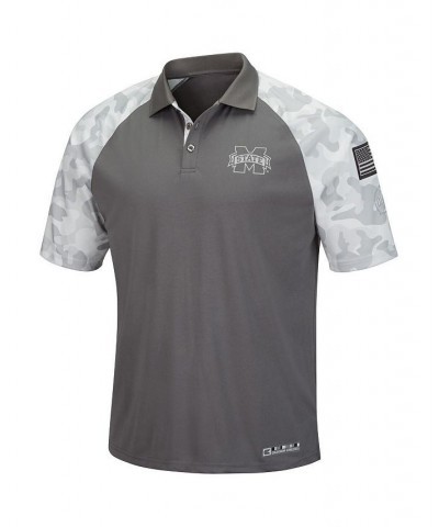 Men's Gray, Camo Mississippi State Bulldogs OHT Military-Inspired Appreciation Raglan Zoomie Polo Shirt $35.99 Polo Shirts