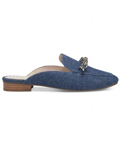 Kari Mules Flats Blue $29.19 Shoes