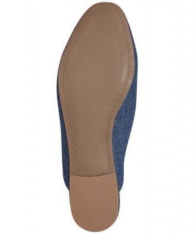 Kari Mules Flats Blue $29.19 Shoes