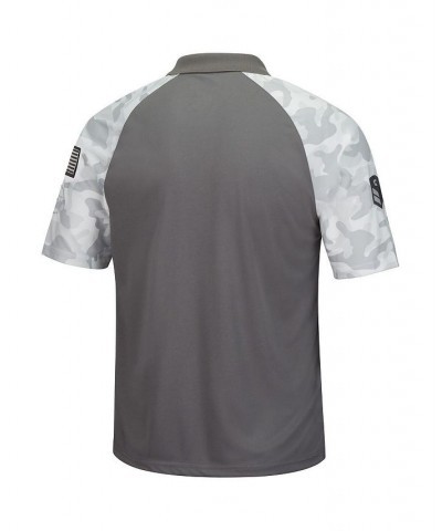 Men's Gray, Camo Mississippi State Bulldogs OHT Military-Inspired Appreciation Raglan Zoomie Polo Shirt $35.99 Polo Shirts