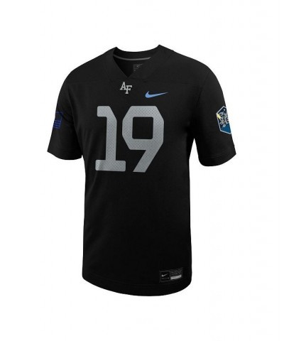 Men's 19 Black Air Force Falcons Space Force Rivalry Alternate Game Football Jersey $55.10 Jersey