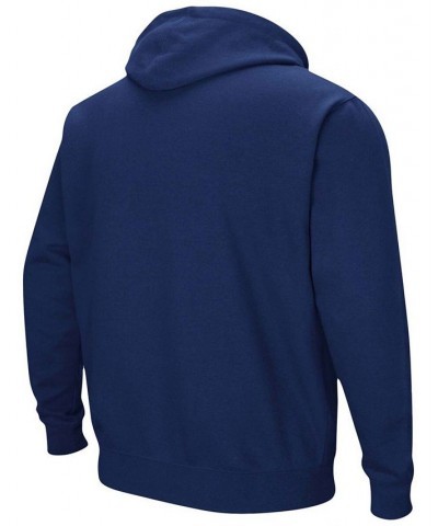 Men's Navy West Virginia Mountaineers Arch Logo 3.0 Pullover Hoodie $27.00 Sweatshirt