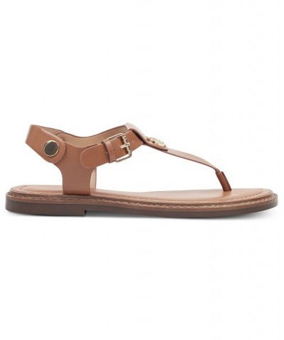 Women's Bennia Thong Sandals Light Brown $34.50 Shoes