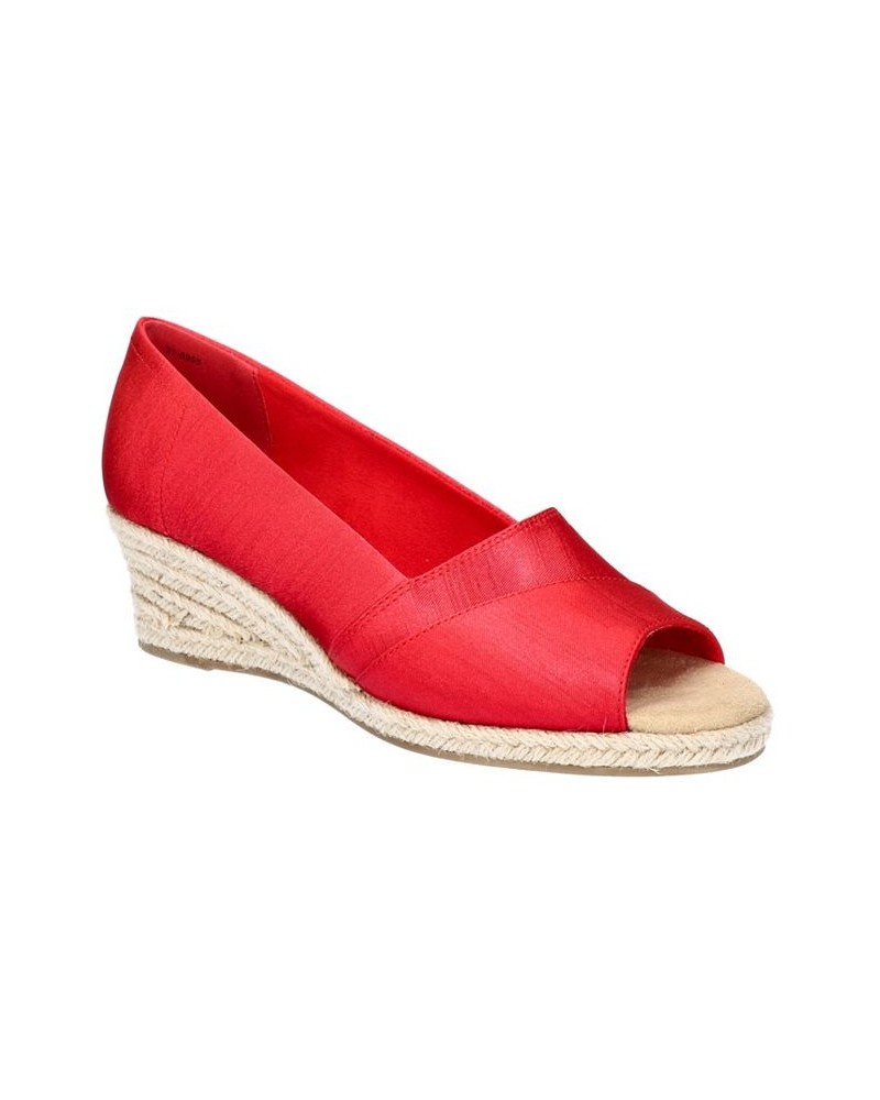 Women's Jasper Super Flex Espadrille Sandals Red $33.00 Shoes