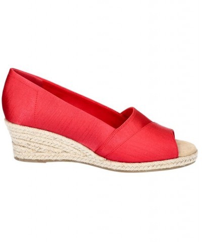 Women's Jasper Super Flex Espadrille Sandals Red $33.00 Shoes