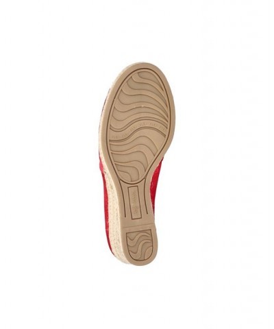 Women's Jasper Super Flex Espadrille Sandals Red $33.00 Shoes