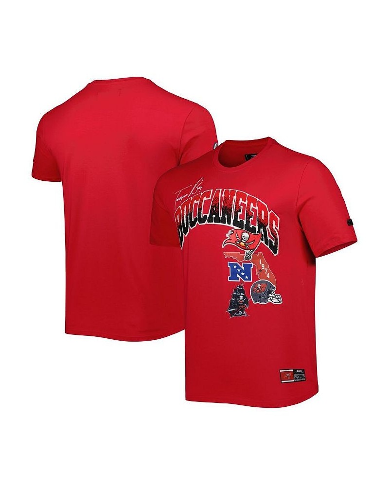 Men's Red Tampa Bay Buccaneers Hometown Collection T-shirt $28.70 T-Shirts