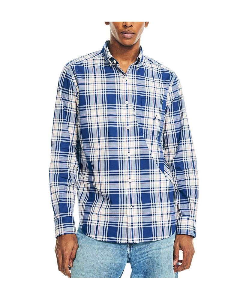 Men's Classic-Fit Pocket Stretch Long-Sleeve Poplin Shirts PD01 $28.27 Shirts