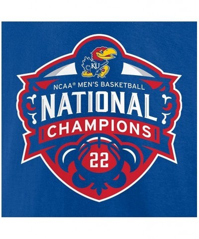 Men's Branded Royal Kansas Jayhawks 2022 NCAA Men's Basketball National Champions Official Logo Pullover Hoodie $30.75 Sweats...