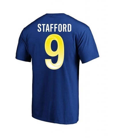 Men's Branded Matthew Stafford Royal Los Angeles Rams Super Bowl LVI Big Tall Name Number T-shirt $17.63 T-Shirts