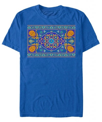 Disney Men's Aladdin Live Action Magic Carpet Portrait Short Sleeve T-Shirt Blue $19.94 T-Shirts