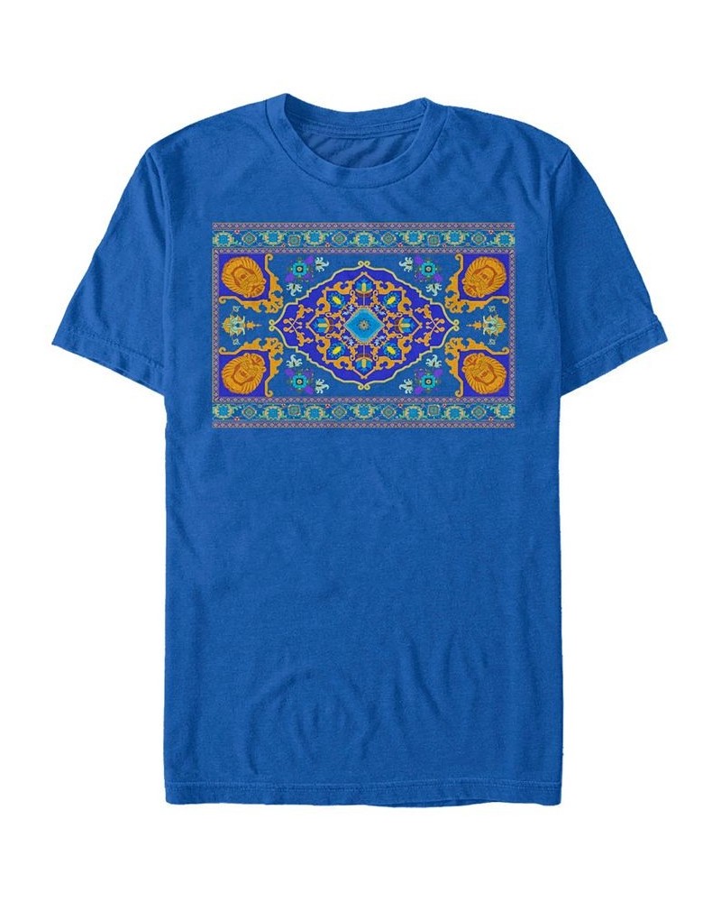 Disney Men's Aladdin Live Action Magic Carpet Portrait Short Sleeve T-Shirt Blue $19.94 T-Shirts