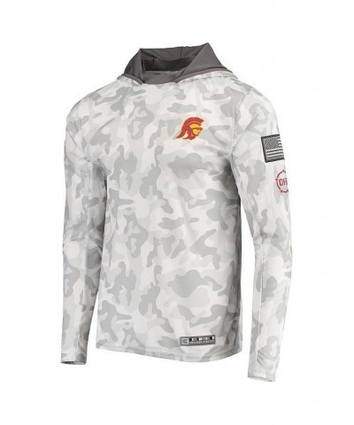 Men's Arctic Camo USC Trojans OHT Military-Inspired Appreciation Long Sleeve Hoodie Top $35.00 T-Shirts