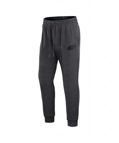 Men's Branded Heather Charcoal Carolina Hurricanes Authentic Pro Road Jogger Sweatpants $40.85 Pants