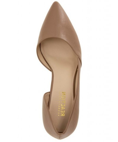 Women's Eltinn D'Orsay Wedge Pumps Brown $36.49 Shoes