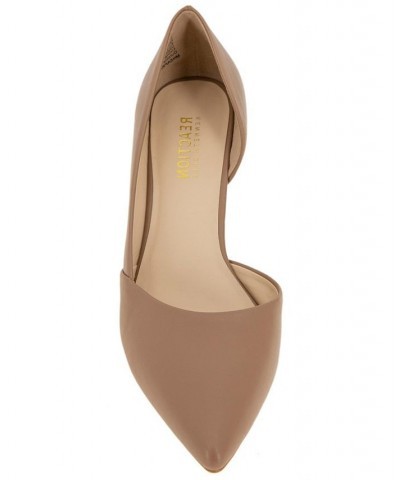 Women's Eltinn D'Orsay Wedge Pumps Brown $36.49 Shoes