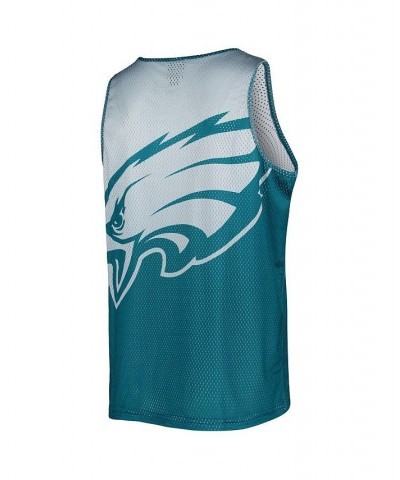 Men's Midnight Green Philadelphia Eagles Colorblock Mesh V-Neck Top and Shorts Set $46.74 Pajama