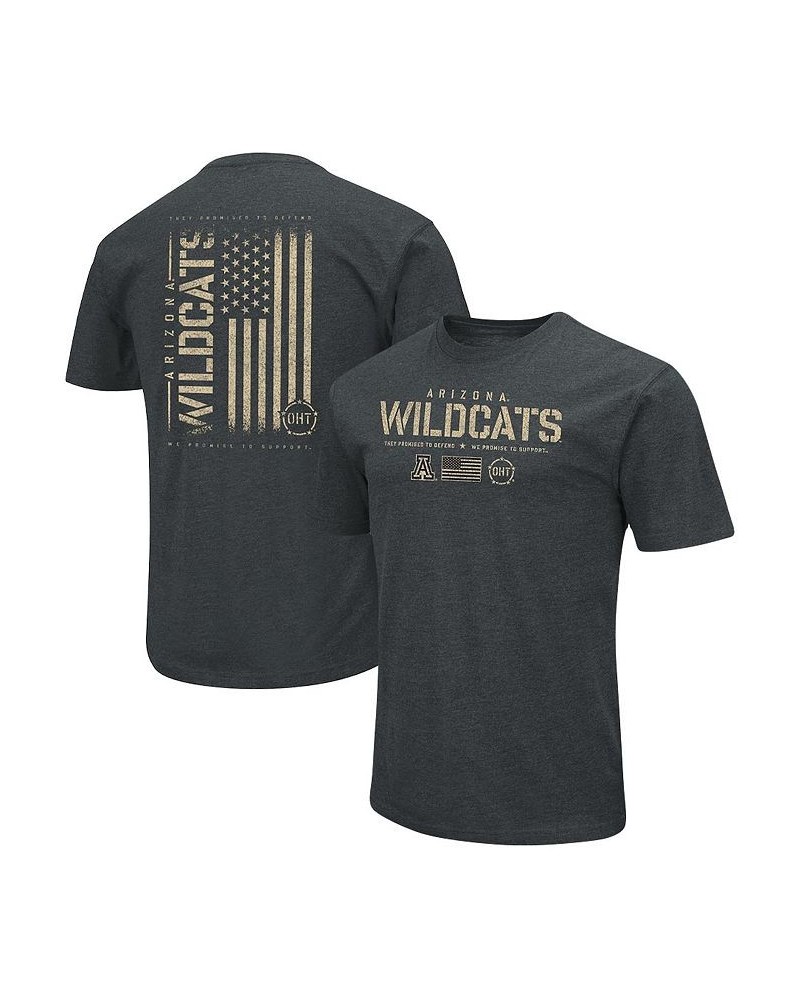 Men's Heathered Black Arizona Wildcats OHT Military-Inspired Appreciation Flag 2.0 T-shirt $26.99 T-Shirts