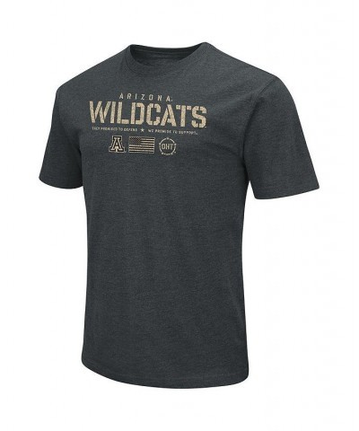 Men's Heathered Black Arizona Wildcats OHT Military-Inspired Appreciation Flag 2.0 T-shirt $26.99 T-Shirts