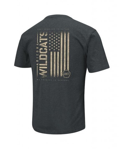 Men's Heathered Black Arizona Wildcats OHT Military-Inspired Appreciation Flag 2.0 T-shirt $26.99 T-Shirts