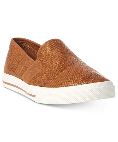 Women's Jinny Slip-On Sneakers Tan/Beige $34.85 Shoes