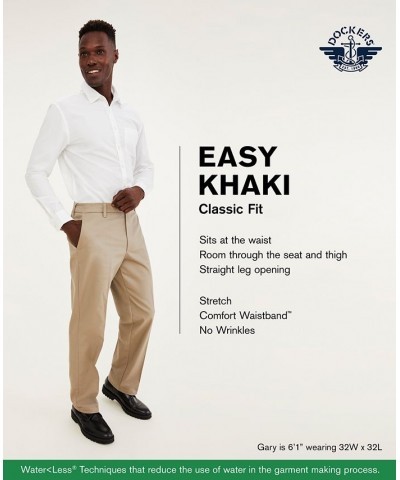 Men's Easy Classic Fit Khaki Stretch Pants Dockers Navy $20.00 Pants