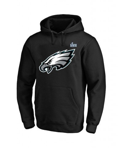 Men's Jalen Hurts Black Philadelphia Eagles Super Bowl LVII Big and Tall Name and Number Pullover Hoodie $53.99 Sweatshirt