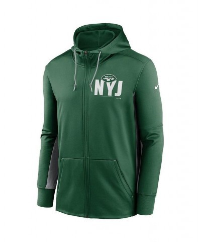 Men's Green, Gray New York Jets Mascot Performance Full-Zip Hoodie $35.69 Sweatshirt